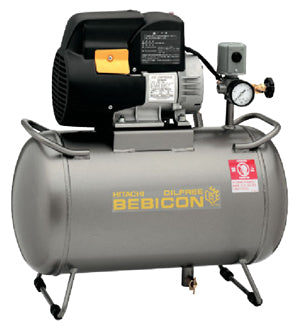 日立コンプレッサー　無給油式　圧力開閉器式　0.4LE-8SB-100 (V)-50/60(Hz)