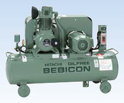 日立コンプレッサー 無給油式 圧力開閉器式 OBC-1.5PR5-200 (V)-50(Hz