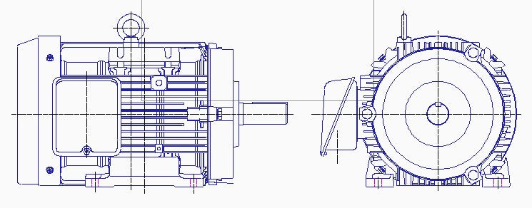 東芝　三相　全閉外扇　脚取付　モータ　IKKH3-FBKA21E-7.5kW-4P-200V
