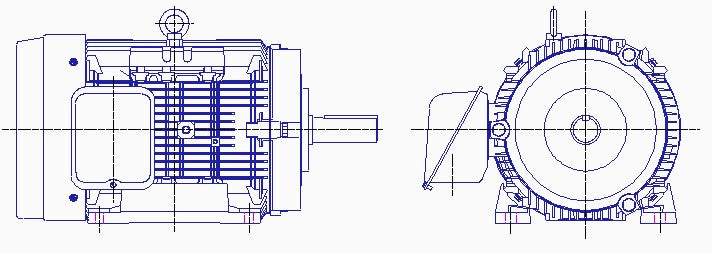 東芝　三相　全閉外扇　脚取付　モータ　IKKH3-FBKA21E-11kW-6P-400V