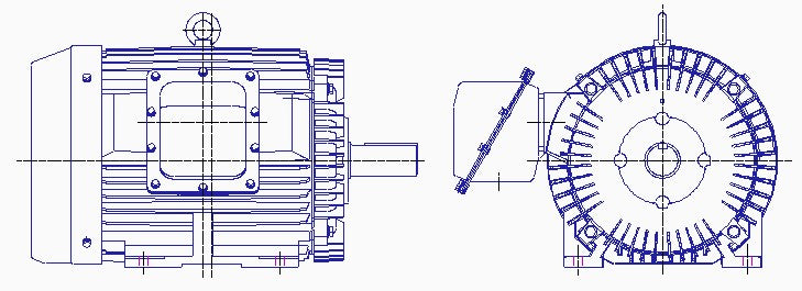 東芝モーター TKKH3-FBK21E-45kW-6P-200/400V 東芝プレミアムゴールドモートル  全閉外扇型