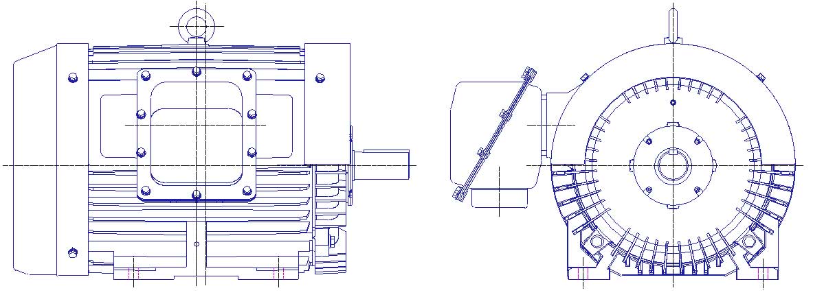 東芝　三相　屋外仕様　全閉外扇　脚取付　モータ　TKKH3-FCKW21E-55kW-2P-200/400V