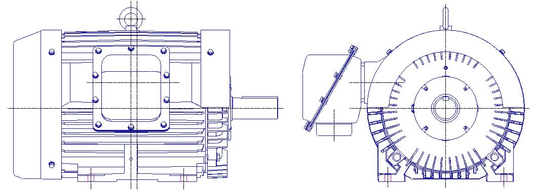 東芝　三相　屋外仕様　全閉外扇　脚取付　モータ　TKKH3-FBKW21E-55kW-4P-200/400V