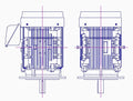 東芝　三相　全閉外扇　フランジ取付　モータ　TKKH3-FCKLA21E-15kW-4P-400V　　