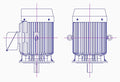 東芝　三相　全閉外扇　フランジ取付　モータ　TKKH3-FCKL21E-30kW-4P-400V　　