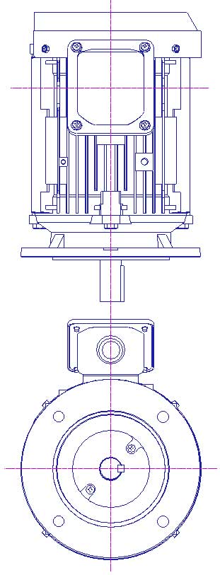 東芝　三相　屋外仕様　全閉外扇　フランジ取付　モータ　IKH3-FCKLAW21E-1.5kW-4P-400V