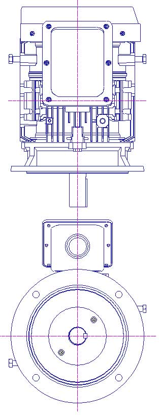 東芝　三相　屋外仕様　全閉外扇　フランジ取付　モータ　IKKH3-FCKLAW21E-5.5kW-4P-400V