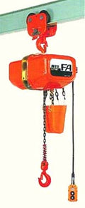 象印電気チェーンブロックFAP型・プレントロリ結合式（上下：定速式・横行：手押式）　定格荷重900 (kg)　標準揚程3 (m)　FAP-0.9-4