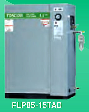 東芝コンプレッサー　オイルフリー　圧力開閉器式　FLP85-15TAD-200 (V)-50(Hz)
