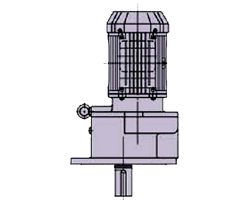 日立産機ギヤモータ　GPV48-750-10A-400V　平行軸　フランジ取付　ブレーキなし　三相400V級　7.5(kW)-1/10　屋外仕様　GPV-4A