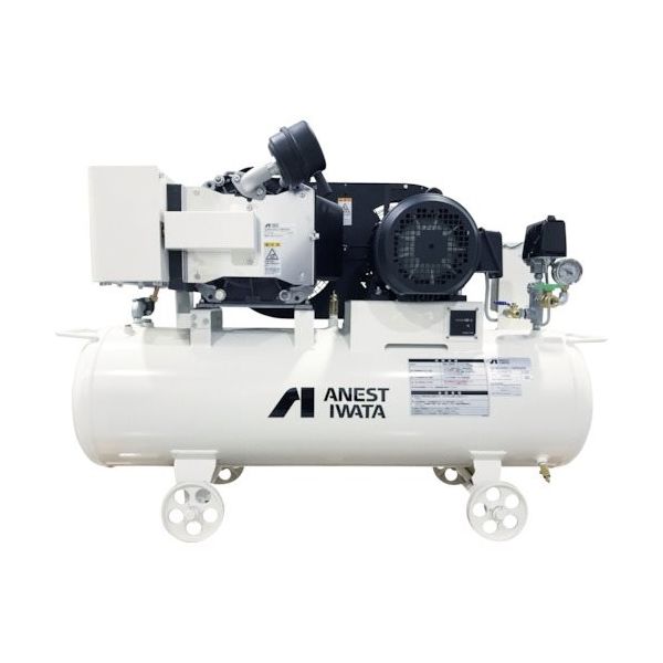 アネスト岩田コンプレッサー　オイルフリー空冷　自動発停（圧力センサ検知）　SLH15EFS3-206　200 (V)-60(Hz)