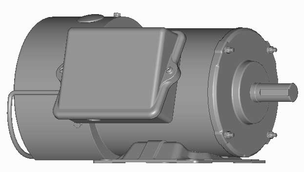 富士　三相　全閉外扇　ブレーキ付　脚取付　モータ　MKS1097M-1.5kW-4P-200V　　写真は参考例です。
