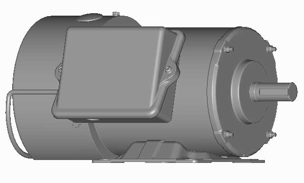 富士　三相　全閉外扇　ブレーキ付　脚取付　モータ　MKS1097M-0.75kW-6P-200V　　写真は参考例です。