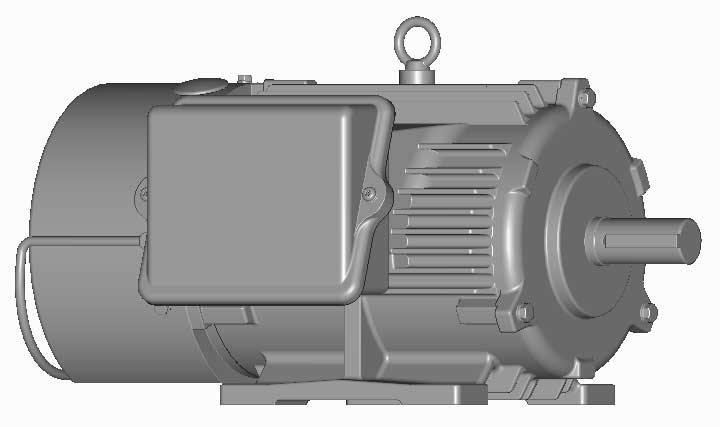 富士　三相　全閉外扇　ブレーキ付　脚取付　モータ　MKS1107A-2.2kW-4P-200V　　写真は参考例です。