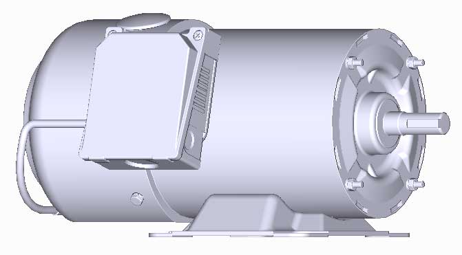 富士　三相　全閉外扇　ブレーキ付　脚取付　モータ　MKS7075M-0.2kW-6P-200V　　写真は参考例です。