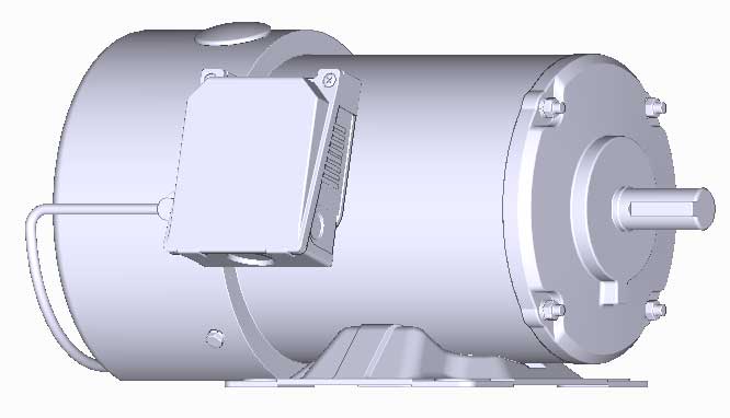 富士　三相　全閉外扇　ブレーキ付　脚取付　モータ　MKS7085M-0.4kW-6P-200V　　写真は参考例です。