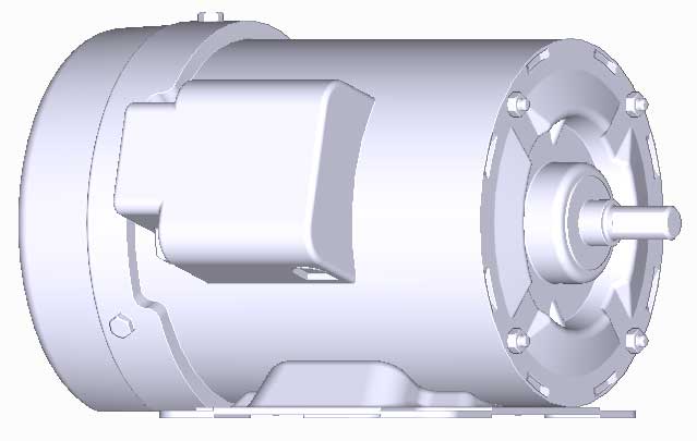 富士　三相　全閉　脚取付　モータ　MLH8065M-0.2kW-2P-200V　　写真は参考例です。