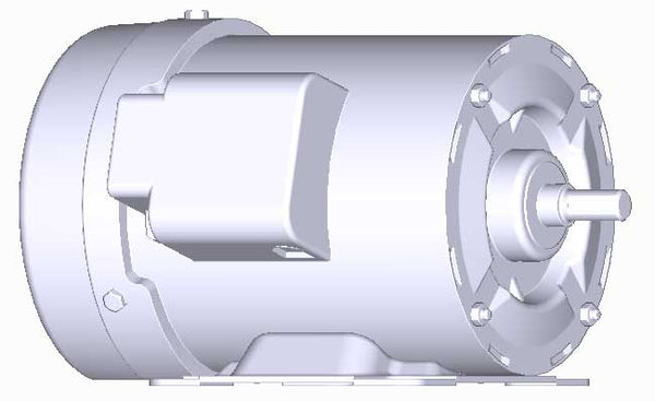 富士　三相　全閉　脚取付　モータ　MLH8065M-0.2kW-4P-400V　　写真は参考例です。