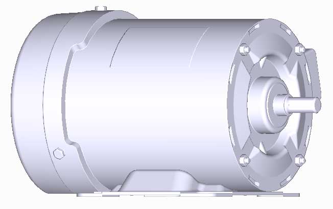富士　三相　全閉　脚取付　モータ　MLH8065M-0.2kW-4P-200V-逆端子　　写真は参考例です。