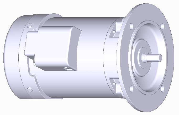 富士　三相　全閉　フランジ取付　モータ　MLH8065P-0.2kW-2P-200V　　写真は参考例です。