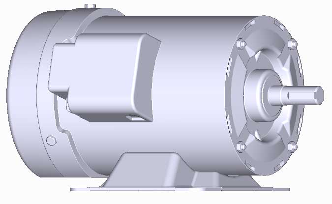 富士　三相　全閉　脚取付　モータ　MLH8075M-0.4kW-2P-200V　　写真は参考例です。