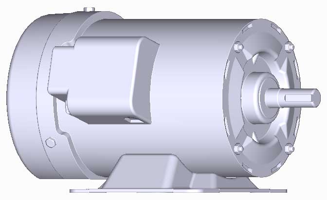 富士　三相　全閉　脚取付　モータ　MLH8075M-0.4kW-4P-400V　　写真は参考例です。