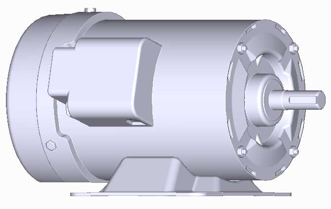 富士　三相　全閉　脚取付　モータ　MLH8075M-0.2kW-6P-200V　　写真は参考例です。