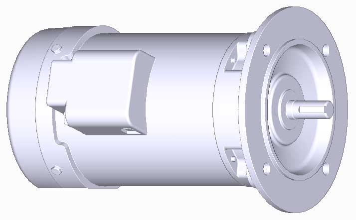 富士　三相　全閉　フランジ取付　モータ　MLH8075P-0.4kW-2P-200V　　写真は参考例です。