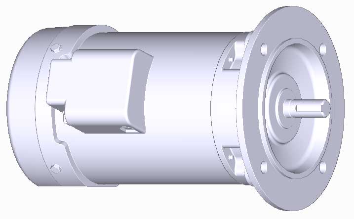 富士　三相　全閉　フランジ取付　モータ　MLH8075P-0.4kW-4P-200V　　写真は参考例です。