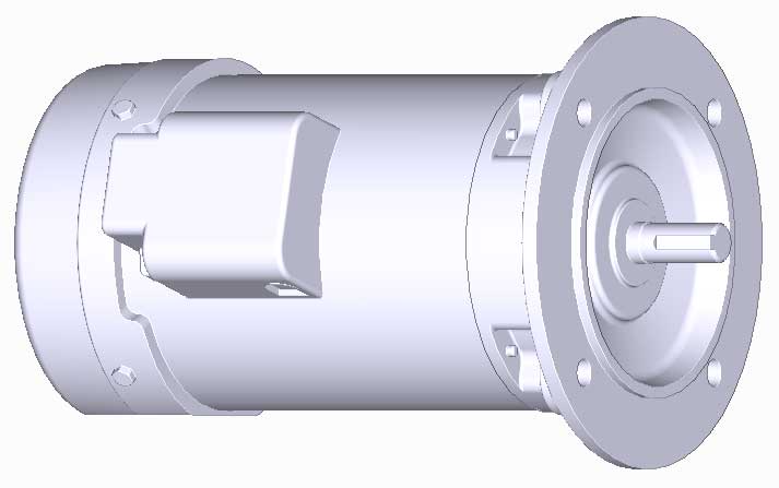 富士　三相　全閉　フランジ取付　モータ　MLH8075P-0.4kW-4P-400V　　写真は参考例です。