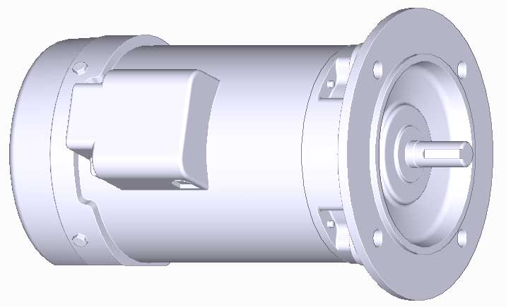富士　三相　全閉　フランジ取付　モータ　MLH8075P-0.2kW-6P-200V　　写真は参考例です。