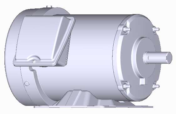 富士　三相　全閉　脚取付　モータ　MLH8085M-0.4kW-6P-200V　　写真は参考例です。