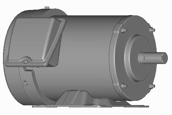 富士　三相　全閉外扇　脚取付　モータ　MLK1085M-0.75kW-4P-400V　　写真は参考例です。