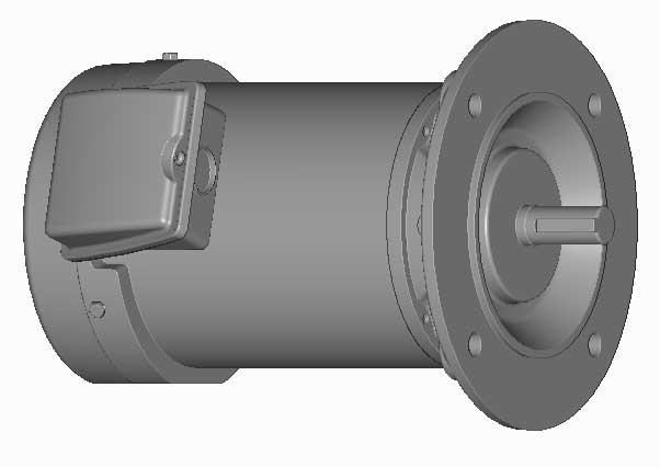 富士　三相　全閉外扇　フランジ取付　モータ　MLK1085P-0.75kW-4P-400V　　写真は参考例です。