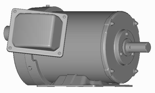 富士　三相　屋外仕様　全閉外扇　脚取付　モータ　MLK1097B-2.2kW-2P-200V-400V　　写真は参考例です。