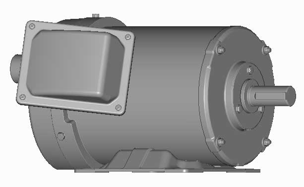 富士　三相　屋外仕様　全閉外扇　脚取付　モータ　MLK1097B-0.75kW-6P-200V-400V　　写真は参考例です。