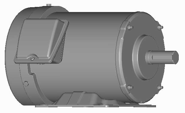 富士　三相　全閉外扇　脚取付　モータ　MLK1097M-1.5kW-4P-400V　　写真は参考例です。
