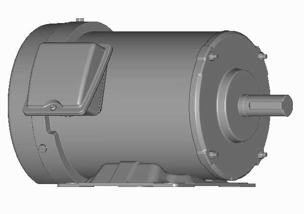 富士　三相　全閉外扇　脚取付　モータ　MLK1097M-0.75kW-6P-200V　　写真は参考例です。