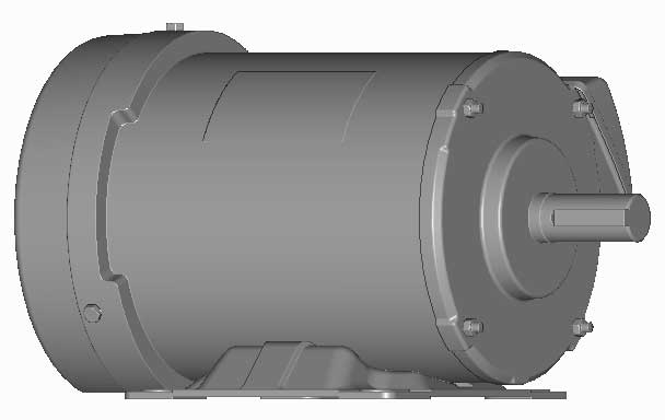 富士　三相　全閉外扇　脚取付　モータ　MLK1097M-1.5kW-4P-200V-逆端子　　写真は参考例です。