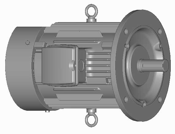 富士　三相　全閉外扇　フランジ取付　モータ　MLU1107C-2.2kW-4P-200V　　写真は参考例です。