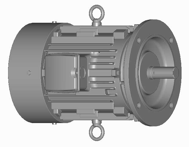 富士　三相　全閉外扇　フランジ取付　モータ　MLU1115C-2.2kW-6P-200V　　写真は参考例です。