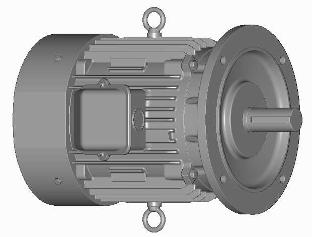 富士　三相　全閉外扇　フランジ取付　モータ　MLU1133C-7.5kW-2P-200V　　写真は参考例です。