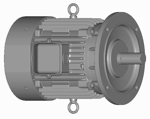 富士　三相　全閉外扇　フランジ取付　モータ　MLU1133C-5.5kW-4P-200V　　写真は参考例です。