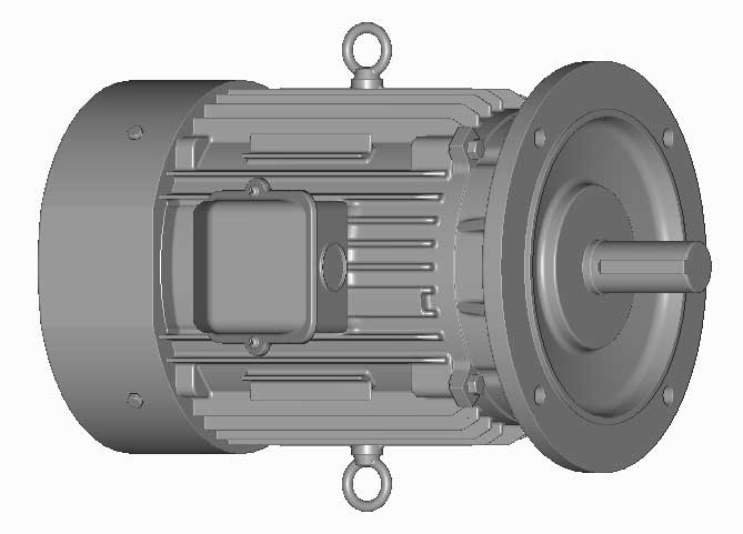 富士　三相　全閉外扇　フランジ取付　モータ　MLU1135C-7.5kW-4P-200V　　写真は参考例です。