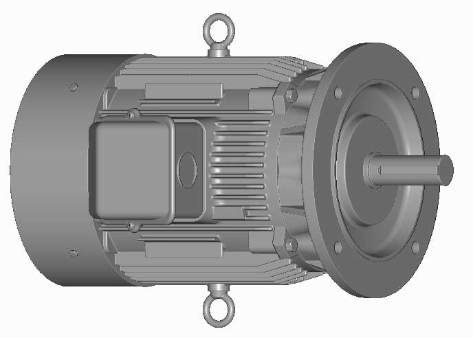 富士　三相　全閉外扇　フランジ取付　モータ　MLU1164C-11kW-2P-200V　　写真は参考例です。