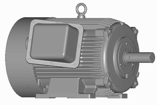 富士　三相　屋外仕様　全閉外扇　脚取付　モータ　MLU1165B-11kW-4P-200V-400V　　写真は参考例です。