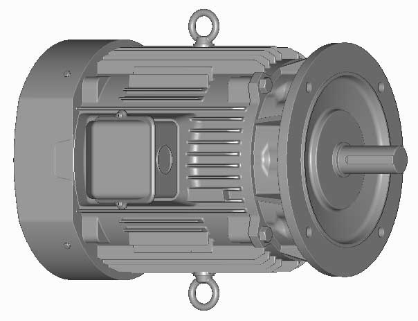 富士　三相　全閉外扇　フランジ取付　モータ　MLU1184C-18.5kW-4P-200V　　写真は参考例です。