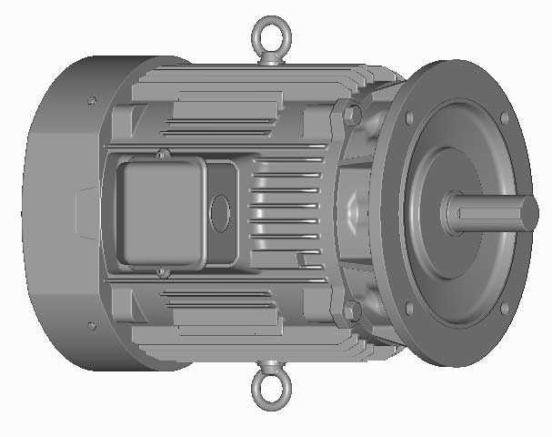 富士　三相　全閉外扇　フランジ取付　モータ　MLU1184C-18.5kW-4P-400V　　写真は参考例です。