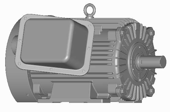 富士　三相　屋外仕様　全閉外扇　脚取付　モータ　MLU1187B-30kW-2P-200V-400V　　写真は参考例です。