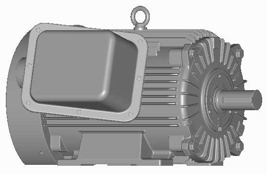 富士　三相　屋外仕様　全閉外扇　脚取付　モータ　MLU1187B-30kW-4P-200V-400V　　写真は参考例です。